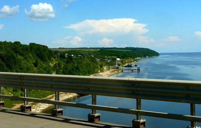 bridge over Kama in kambarka udmurtiya