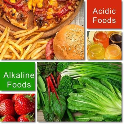 list of alkaline and acid products