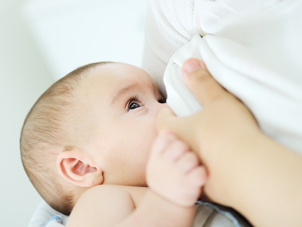 feeding a baby