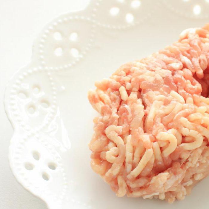 minced chicken calories per 100 grams