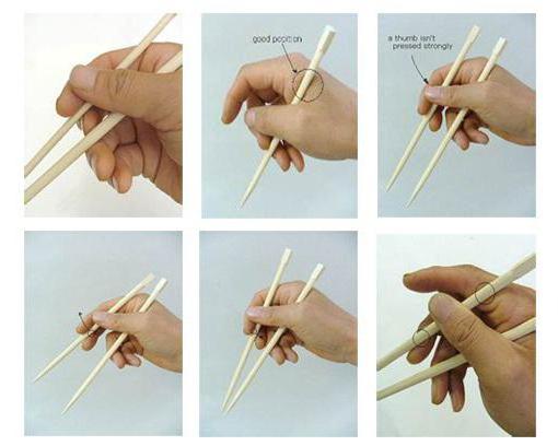 как правильно пользоваться палочками для суши