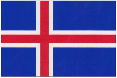 как выглядит флаг исландии