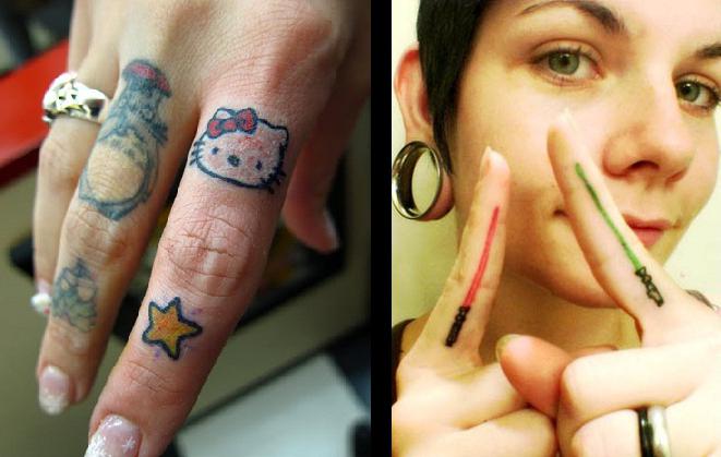 Татуировки на пальцах стираются