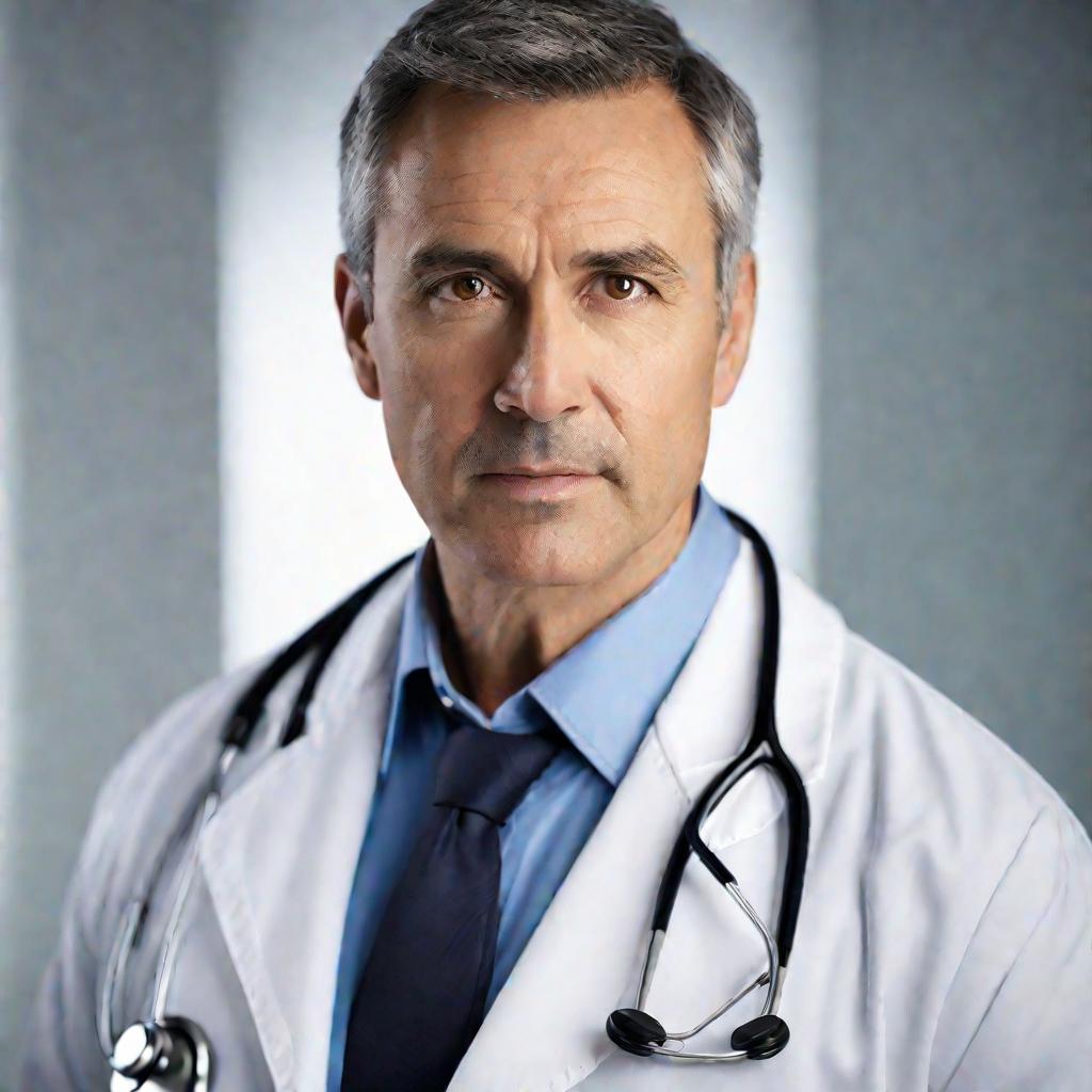 Портрет врача в белом халате