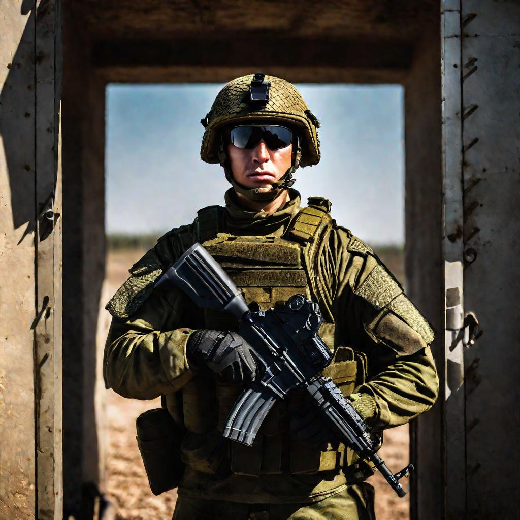 Русский солдат на посту