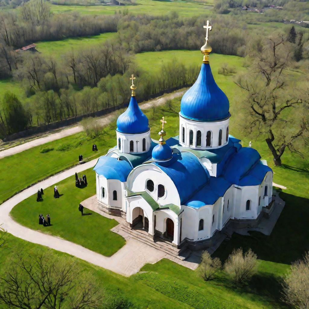 Старая православная церковь весной