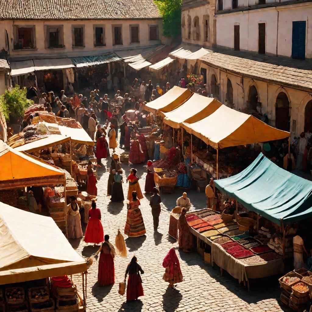 цыганский рынок на улице