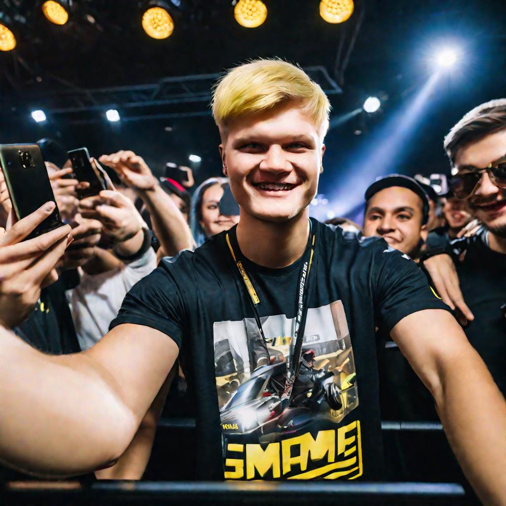 S1mple с фанатами.