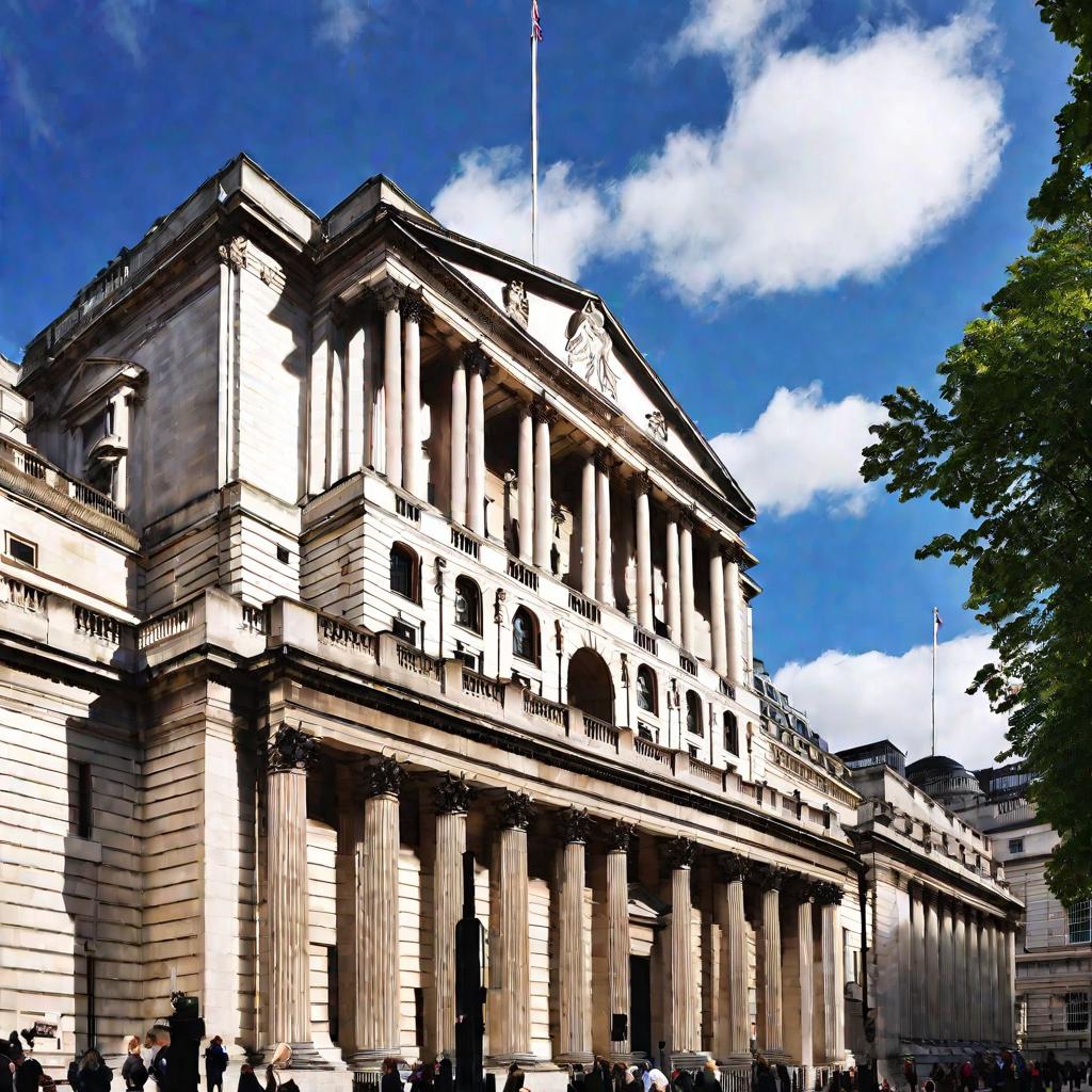 Здание Банка Англии в Лондоне.