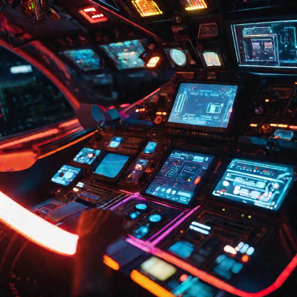 Фото: Фантастический кокпит космического корабля
