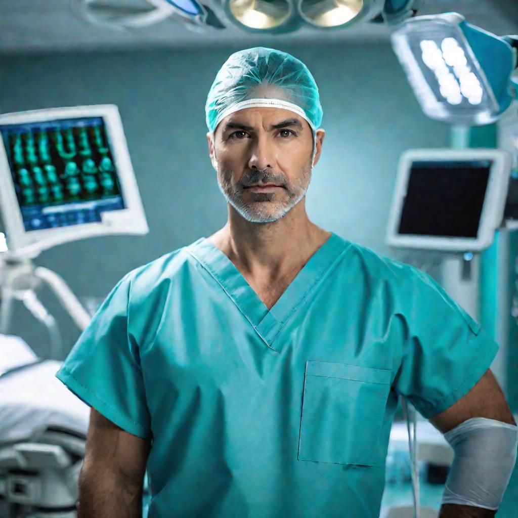 Портрет пластического хирурга в операционной