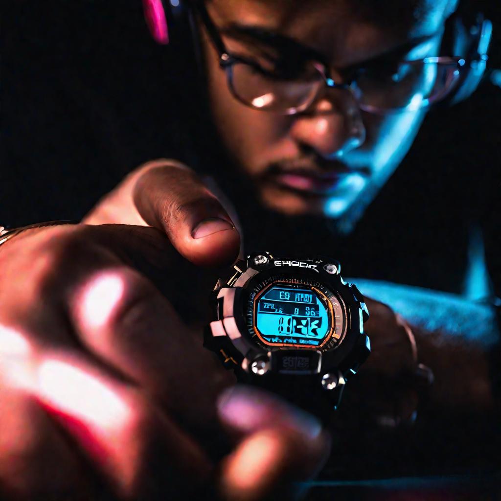 Настройка G-Shock внутри помещения