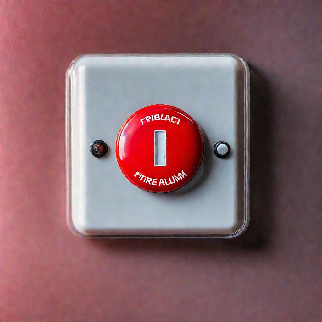 Красная кнопка пожарной тревоги