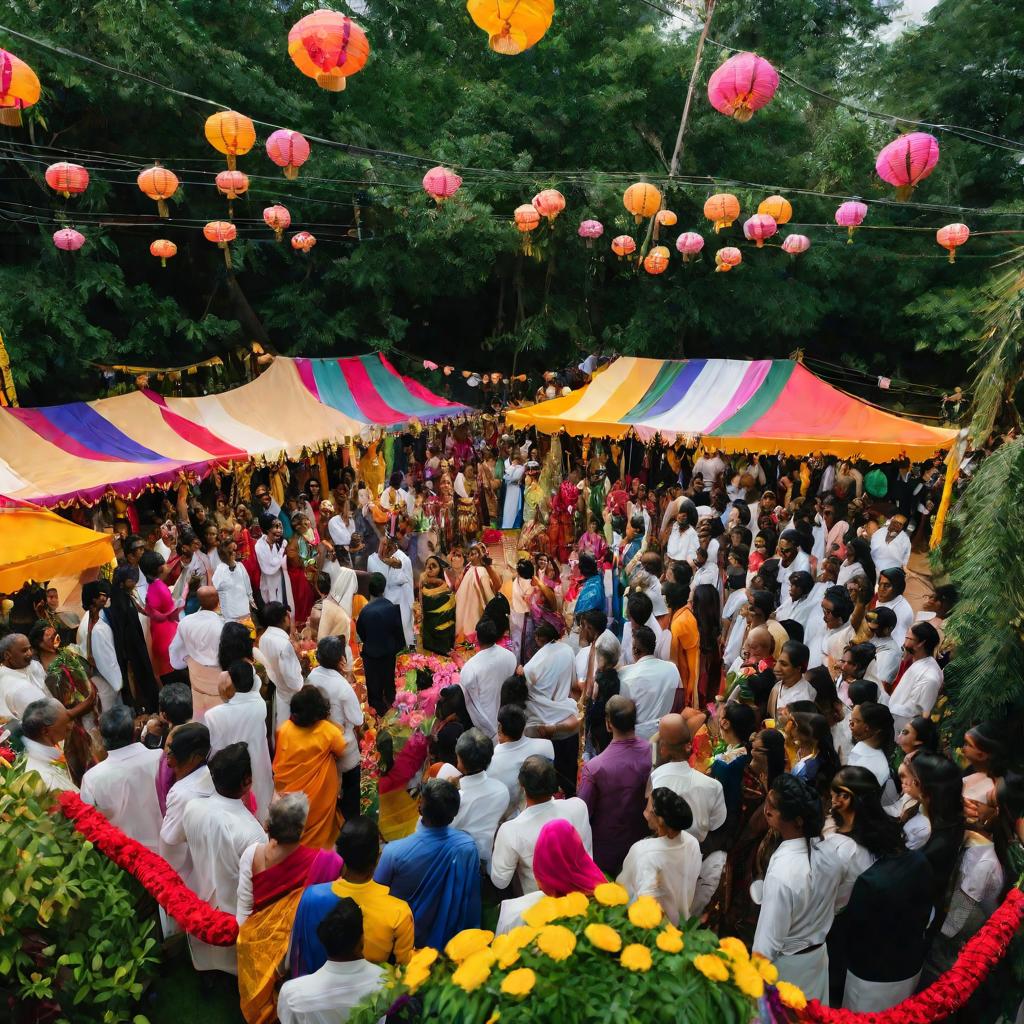 Яркий и красочный культурный фестиваль в посольстве Шри-Ланки.