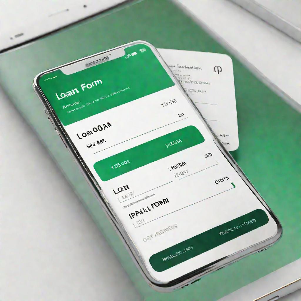 Заявка на получение займа в приложении
