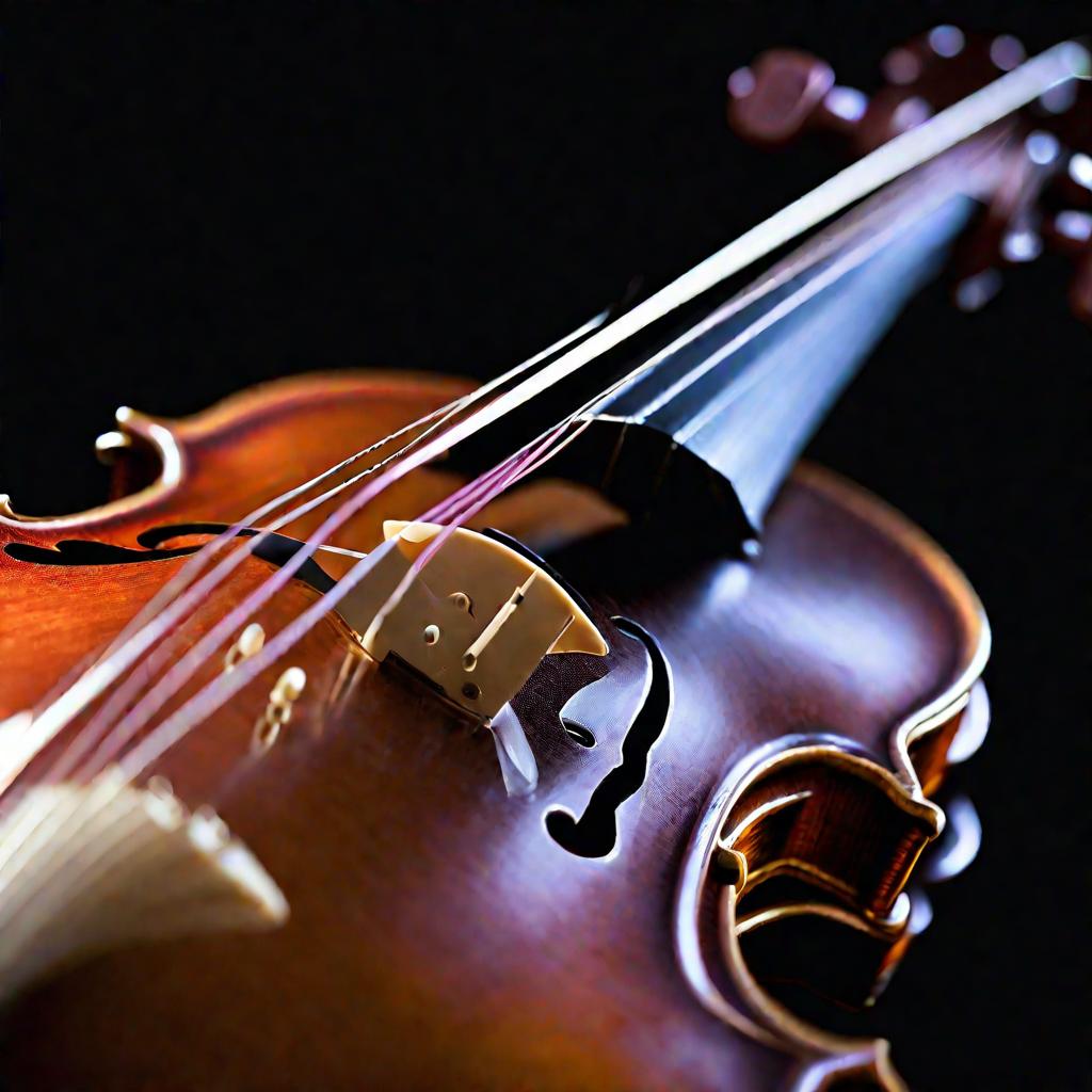 Вибрирующая струна скрипки