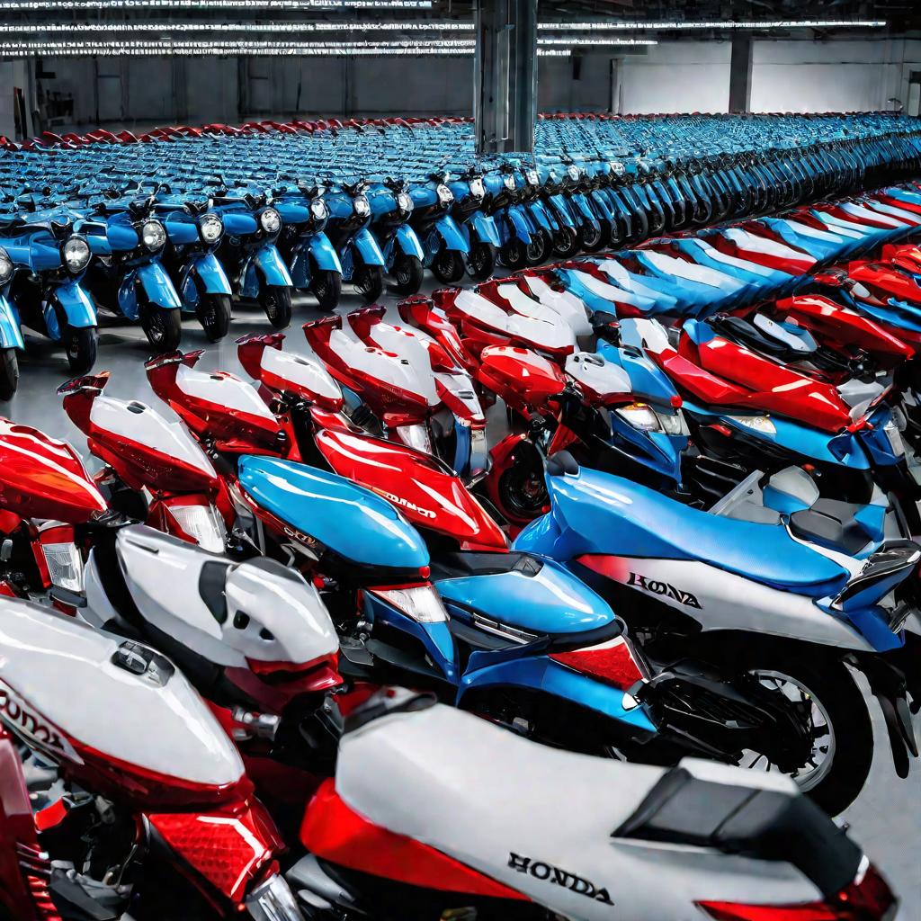 Завод Хонда для скутеров с готовыми моделями