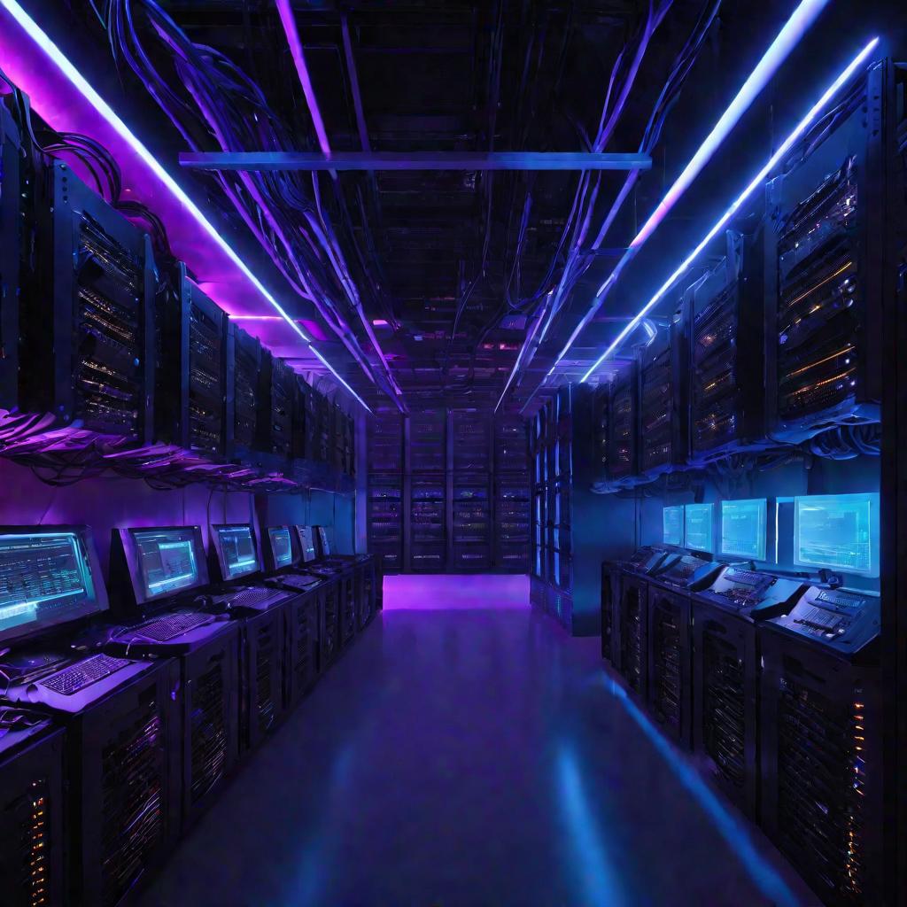 Серверная комната для хранения данных