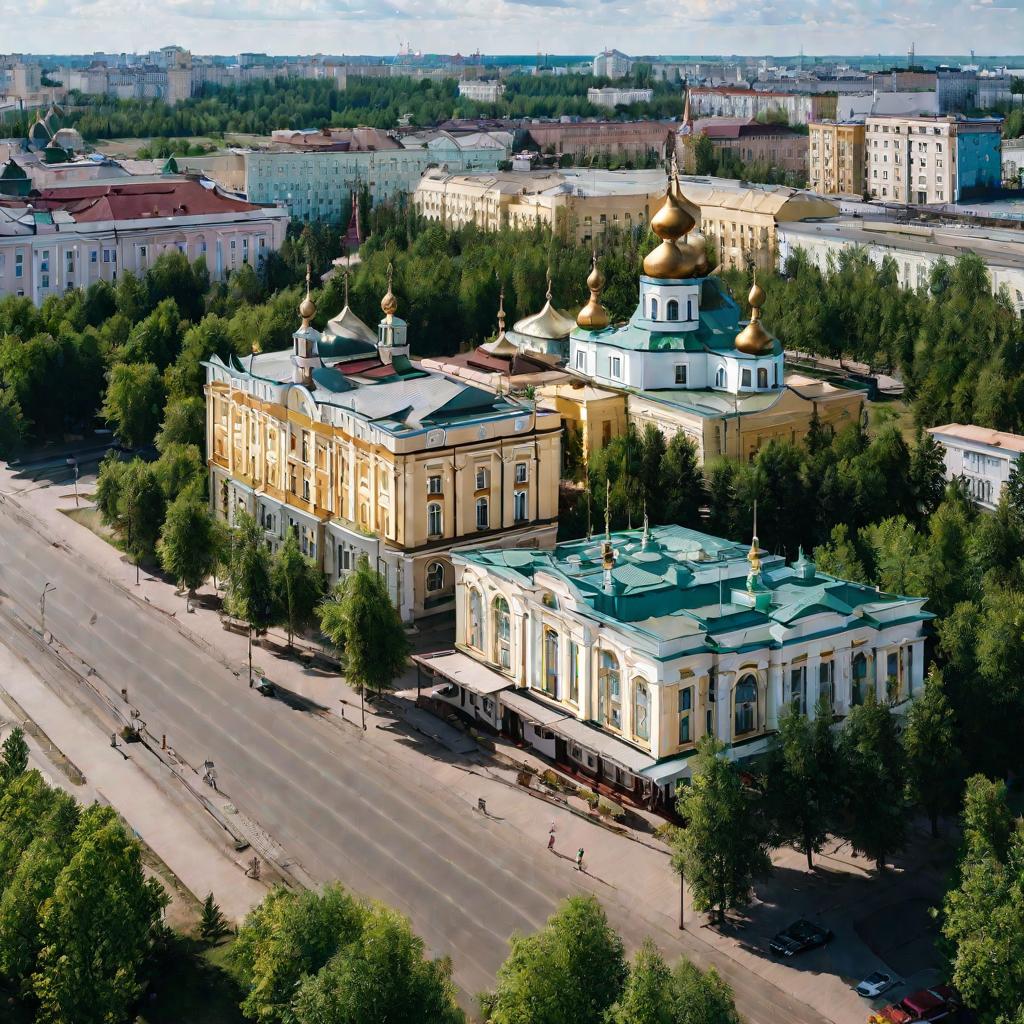 Улица в центре Омска, где находится ресторан Арго