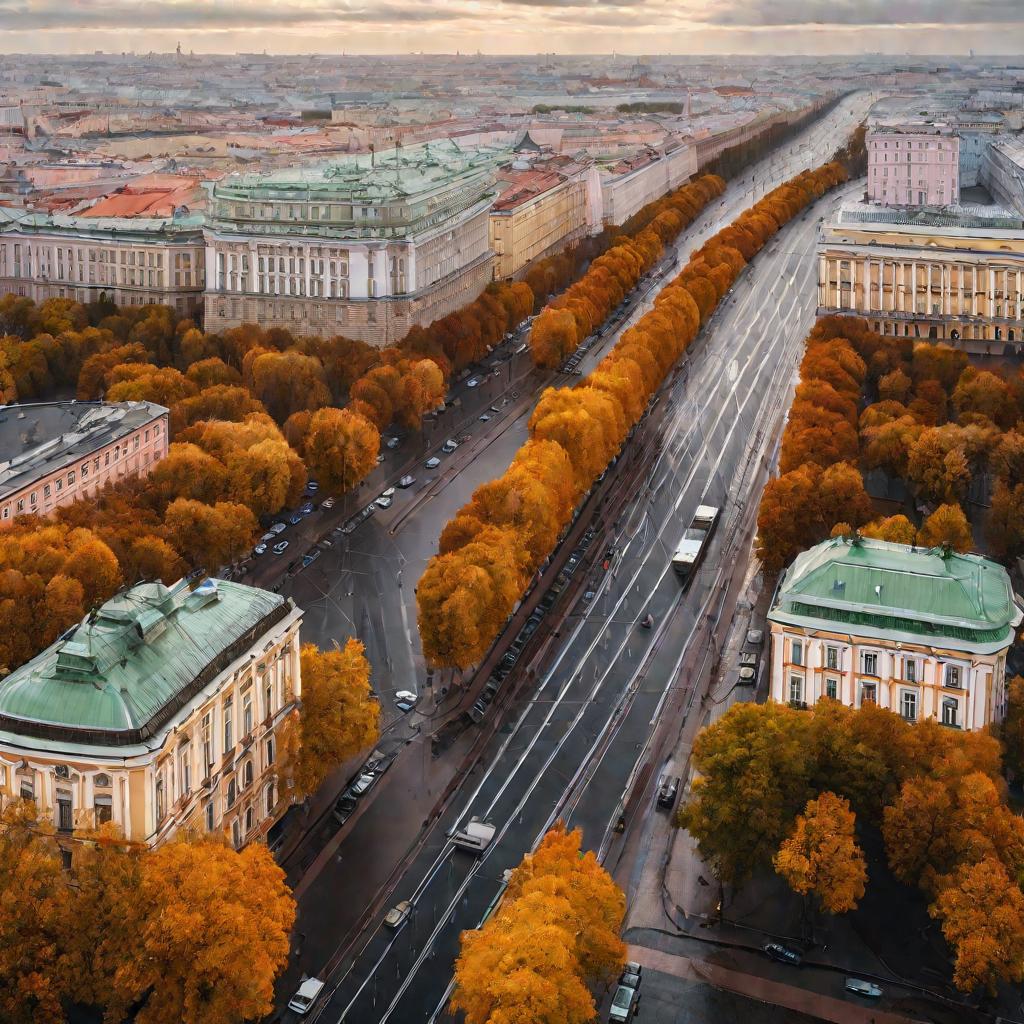 Оживленная городская улица