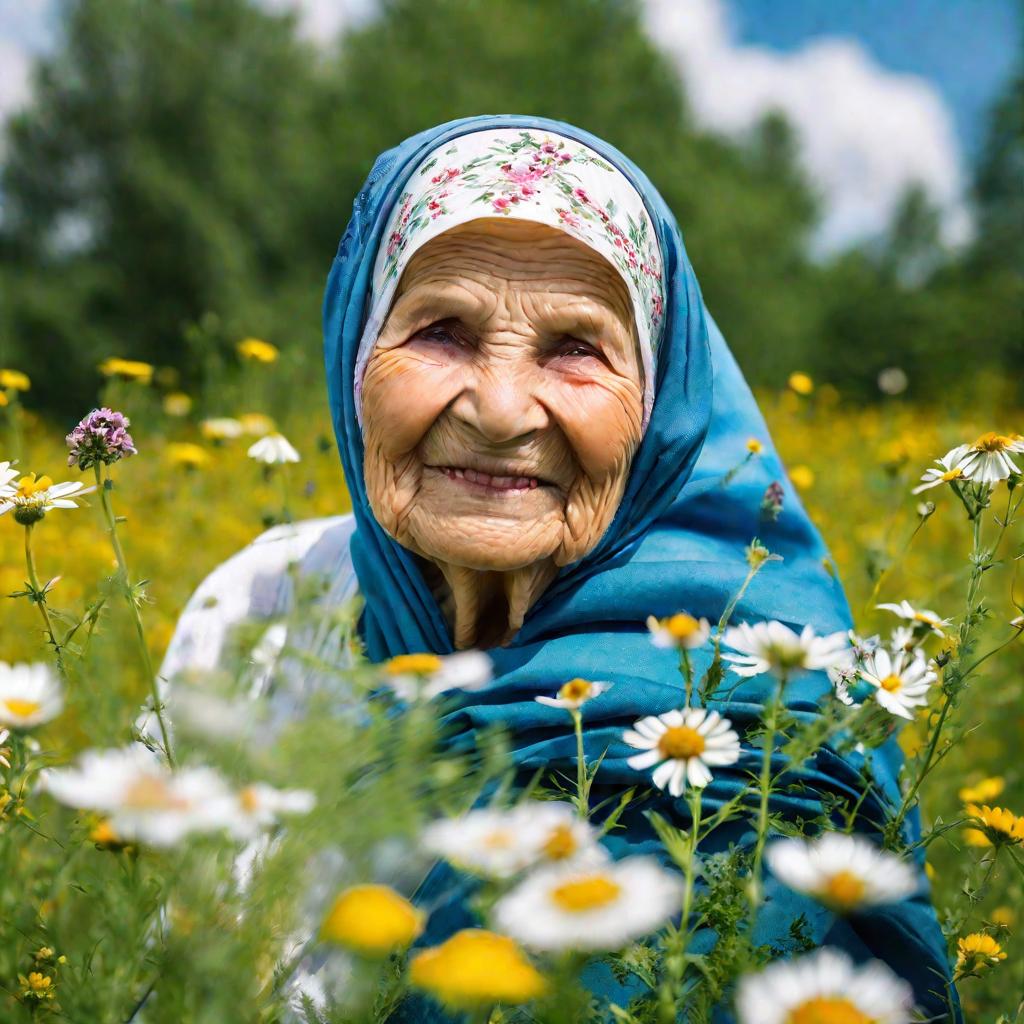 Портрет пожилой русской бабушки
