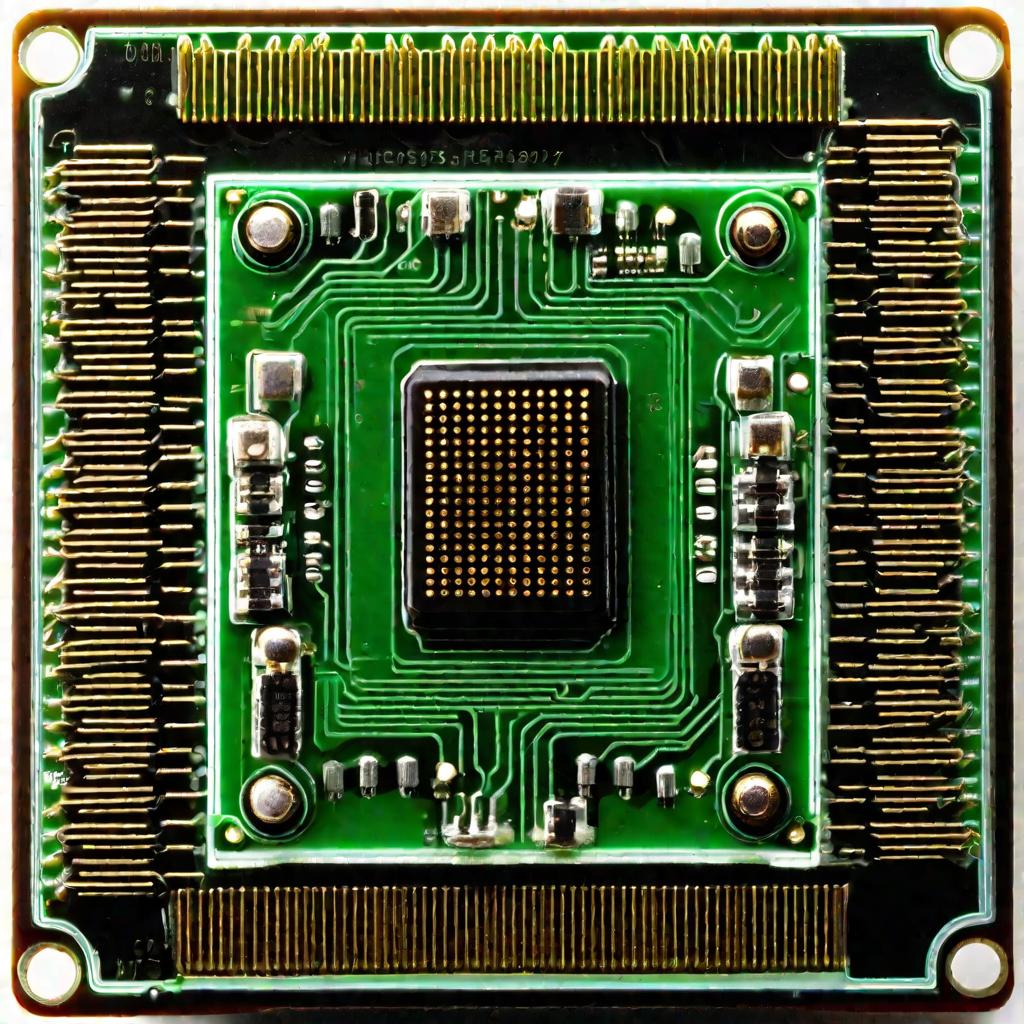 Микросхема стабилитрона 1N4744A на плате