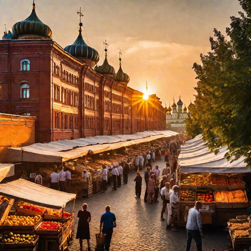 Открытый рынок в Москве