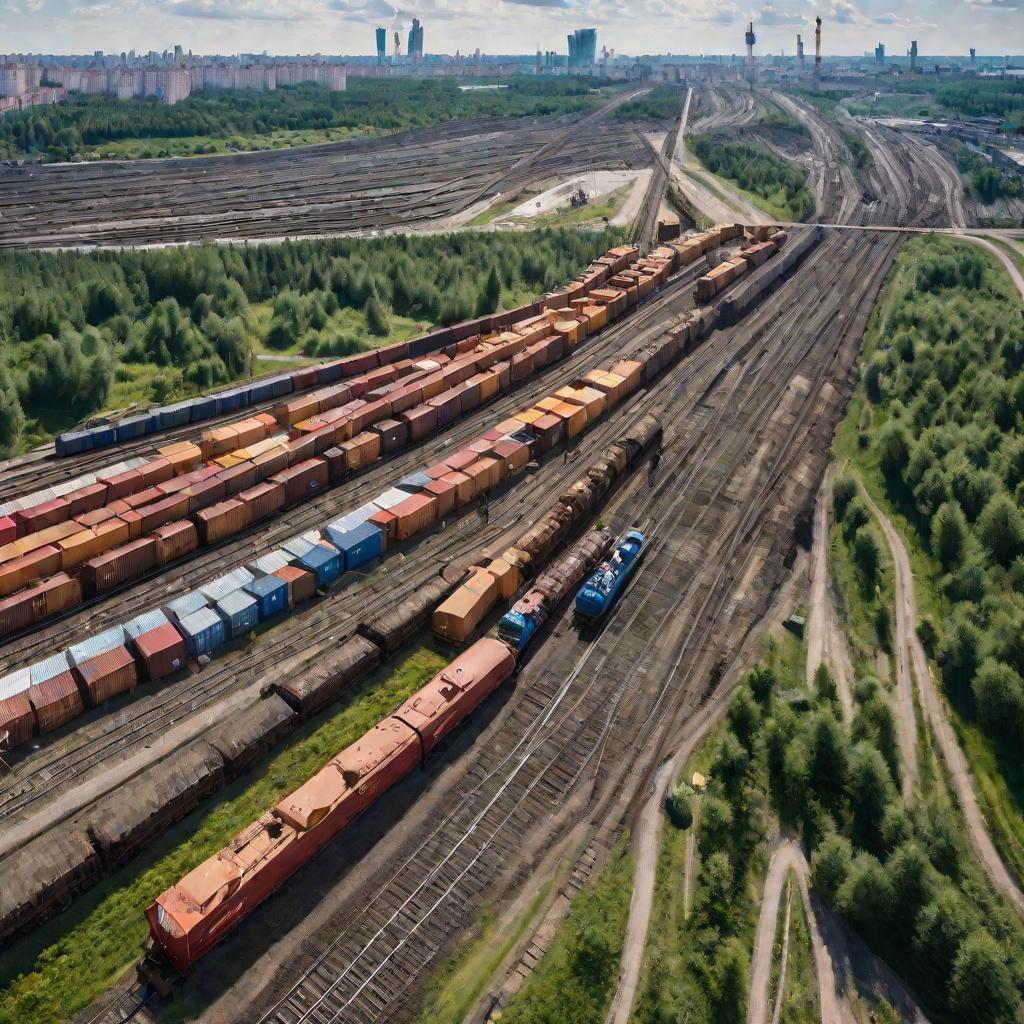 Железнодорожный узел под Москвой