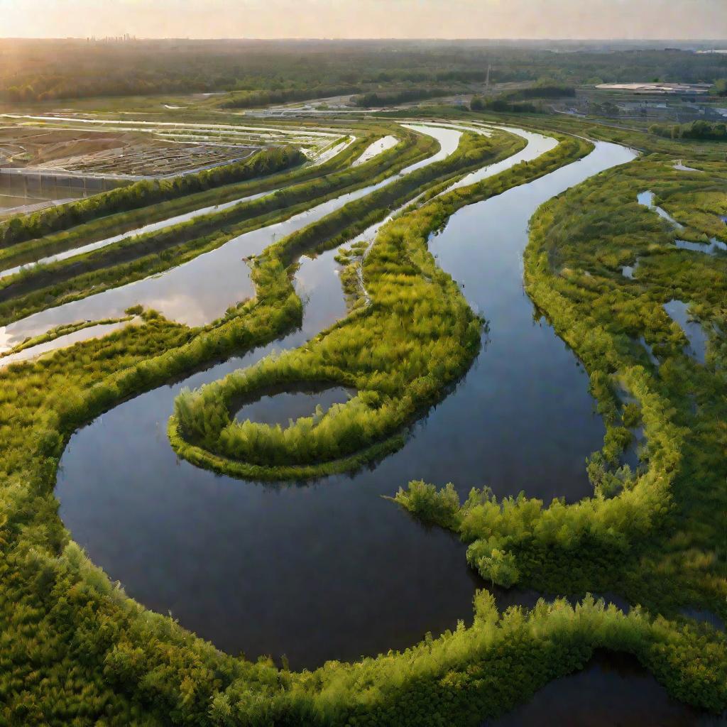 Водно-болотный комплекс для очистки ливневых стоков