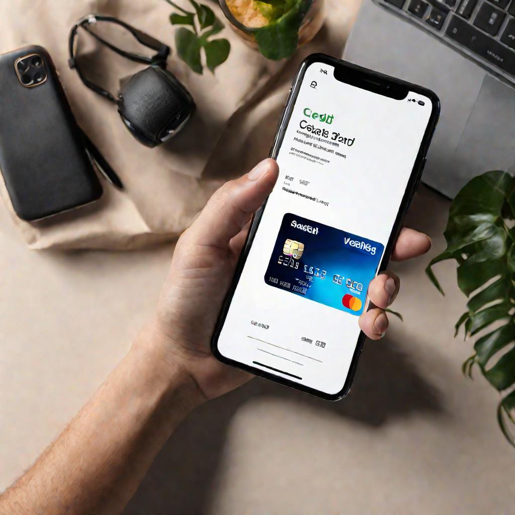 Оплата кредитки через мобильное приложение