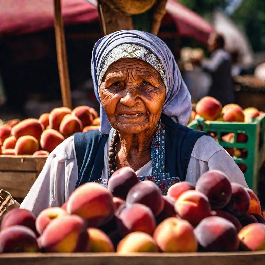 Портрет продавщицы фруктов