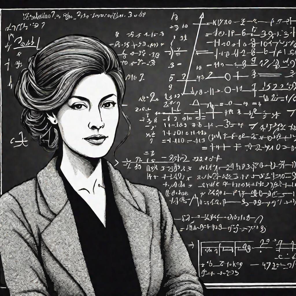 Портрет профессора математики, доказывающей теорему