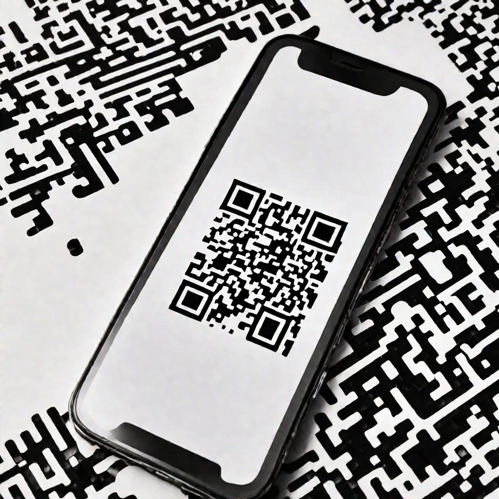 QR-код на экране