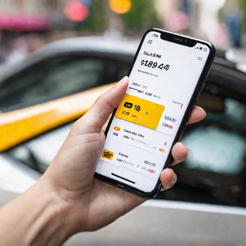 Заказ такси в приложении со скидкой