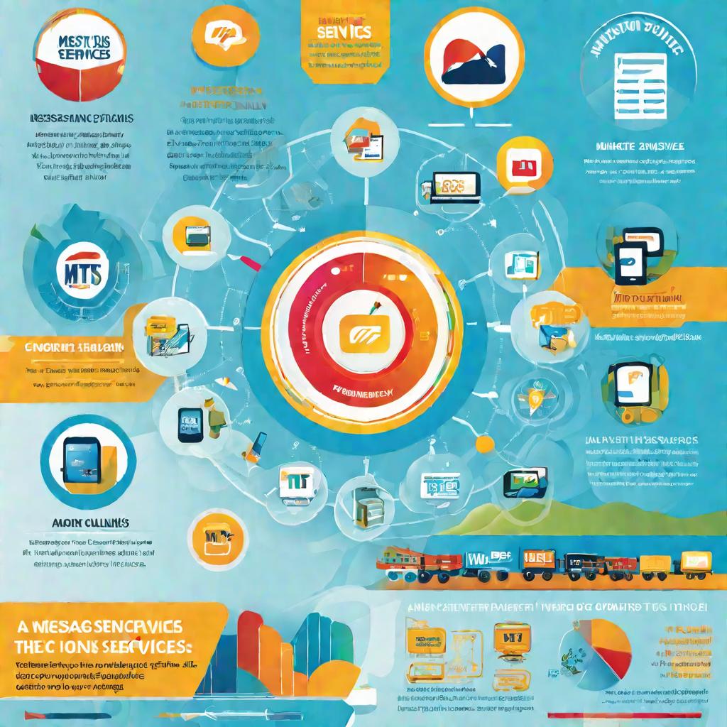 Инфографика с услугами МТС.
