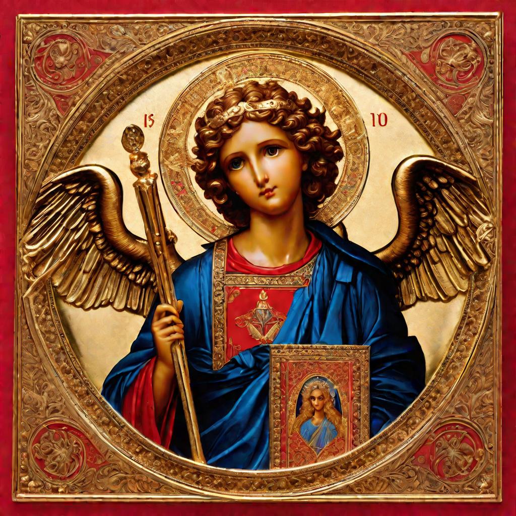 Икона с изображением ангела