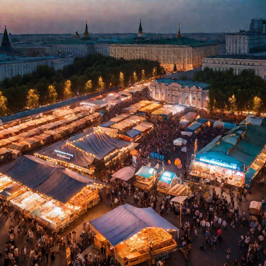 Уличный фестиваль еды в Москве