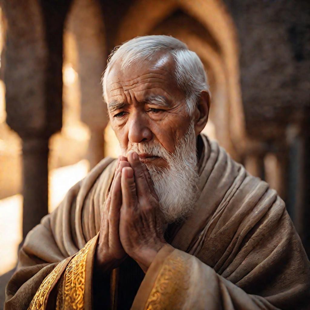 Портрет молящегося старца