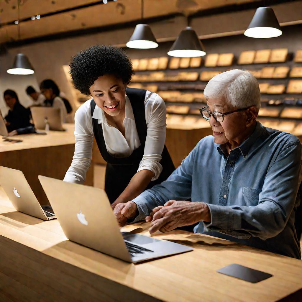 Помощь в обновлении в Apple Store