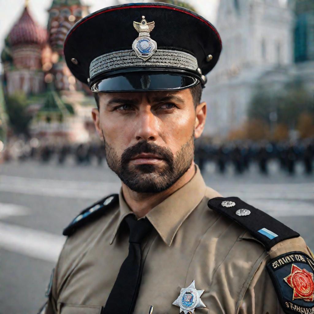 Портрет московского полицейского