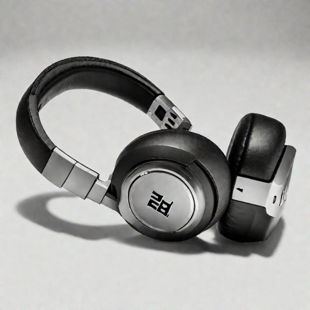 Наушники JBL сверху на белом фоне