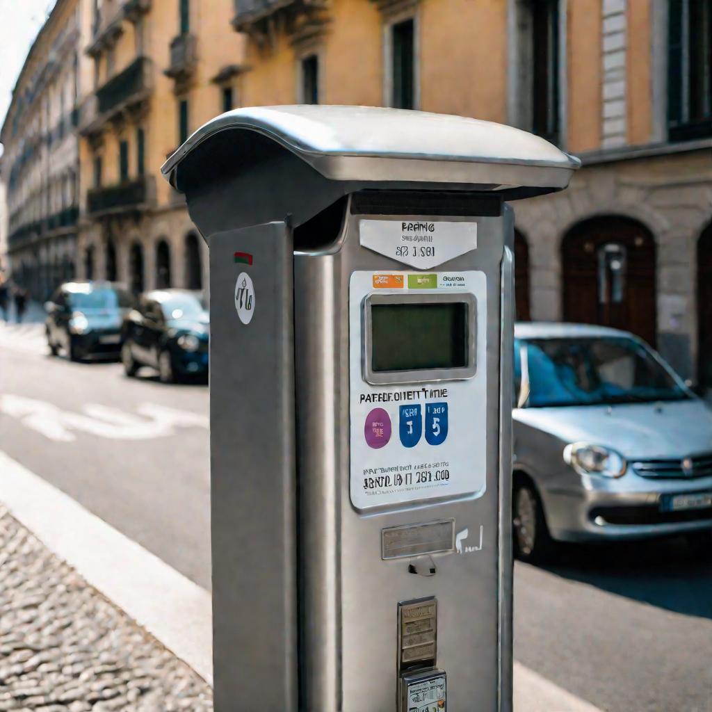 Паркомат на улице Милана