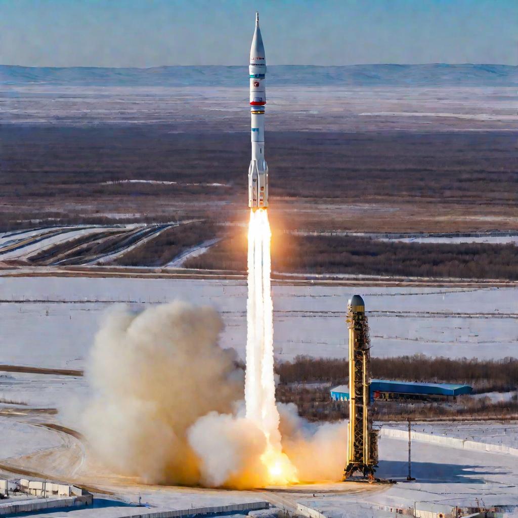 Запуск ракеты-носителя Ангара 1.2