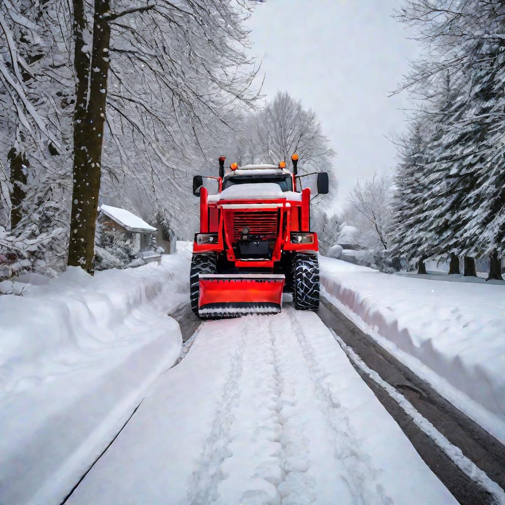 Мотоблок снегоочиститель