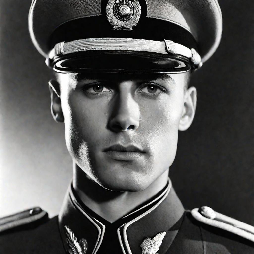 Портрет молодого человека в военной форме
