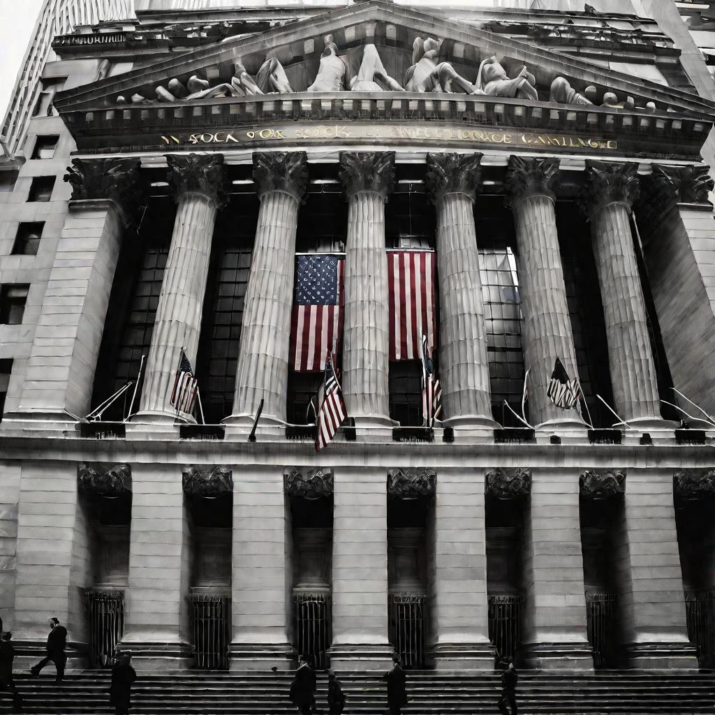 Фасад здания Нью-Йоркской фондовой биржи