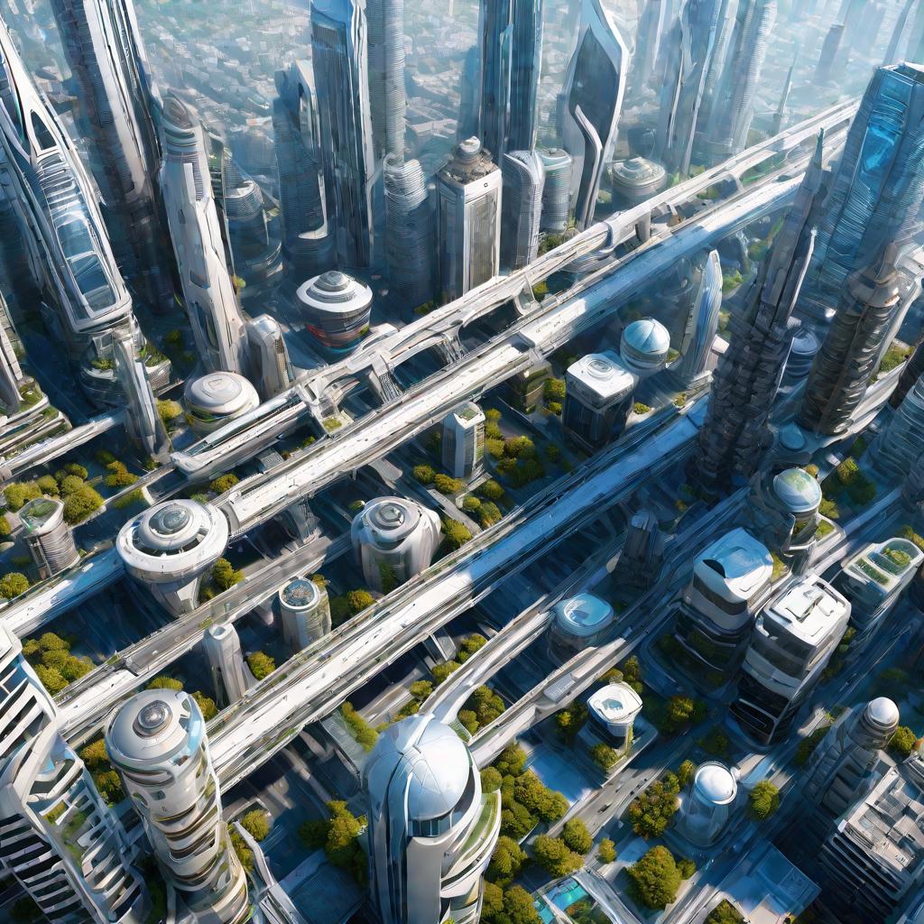 Фантастический город будущего