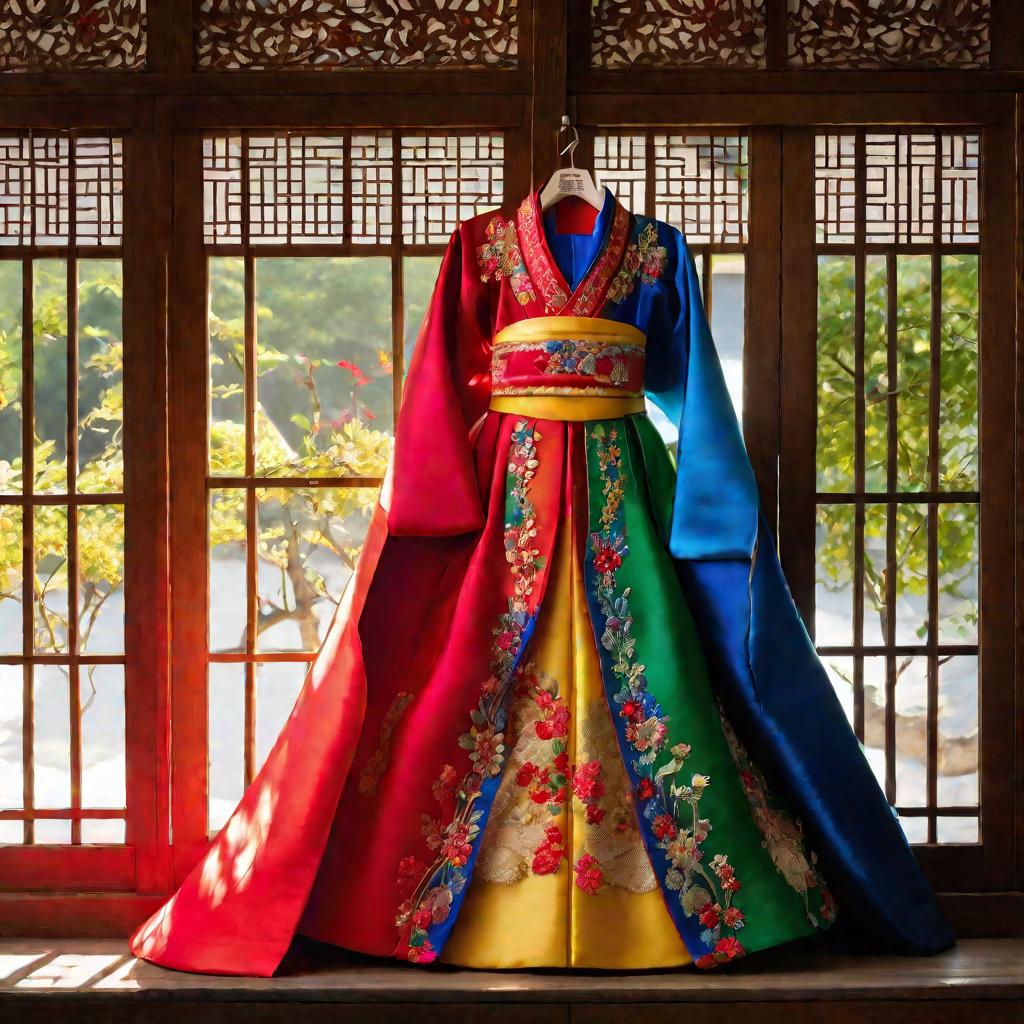 Традиционное корейское платье ханбок