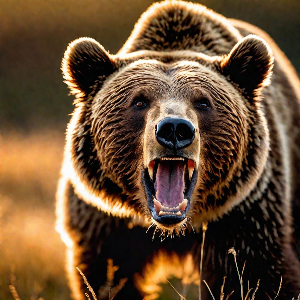 Портрет разъяренного медведя