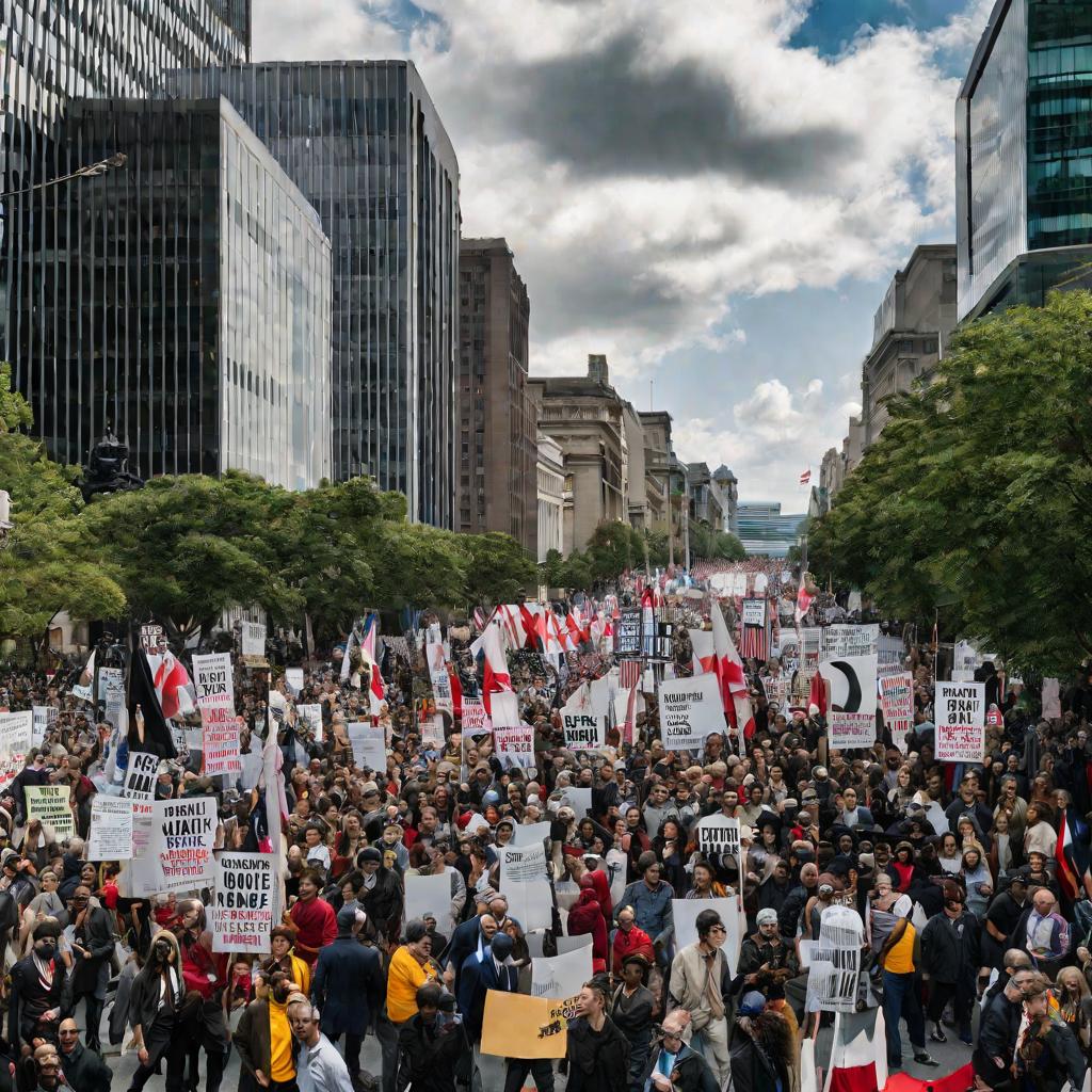 Уличная демонстрация протеста